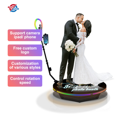 関係を促進する結婚のための自動回転スピナー 360 写真ブースのプラットフォーム