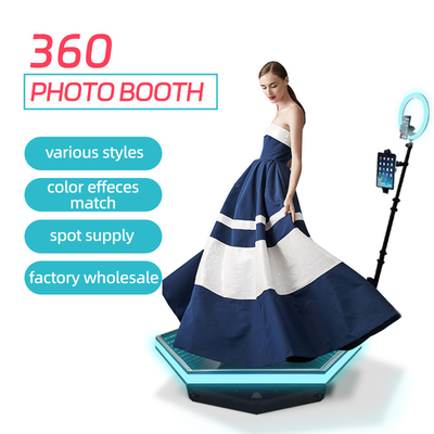 240V 360党無線RGB Selfie機械のための回転写真ブース
