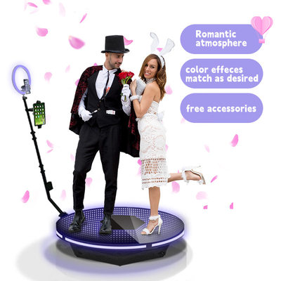 結婚披露宴のSelfie機械のためのLED RGB 360の無線電信の写真ブース