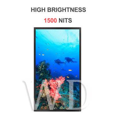 1920x1080 1500 Nitの高い明るさLCDの表示、装置を広告するLCD