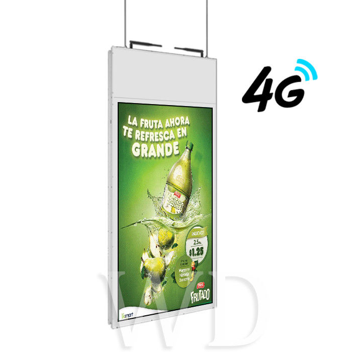 Hanging Double Sided 65" 700 Nits Indoor Digital Signage Super Thin